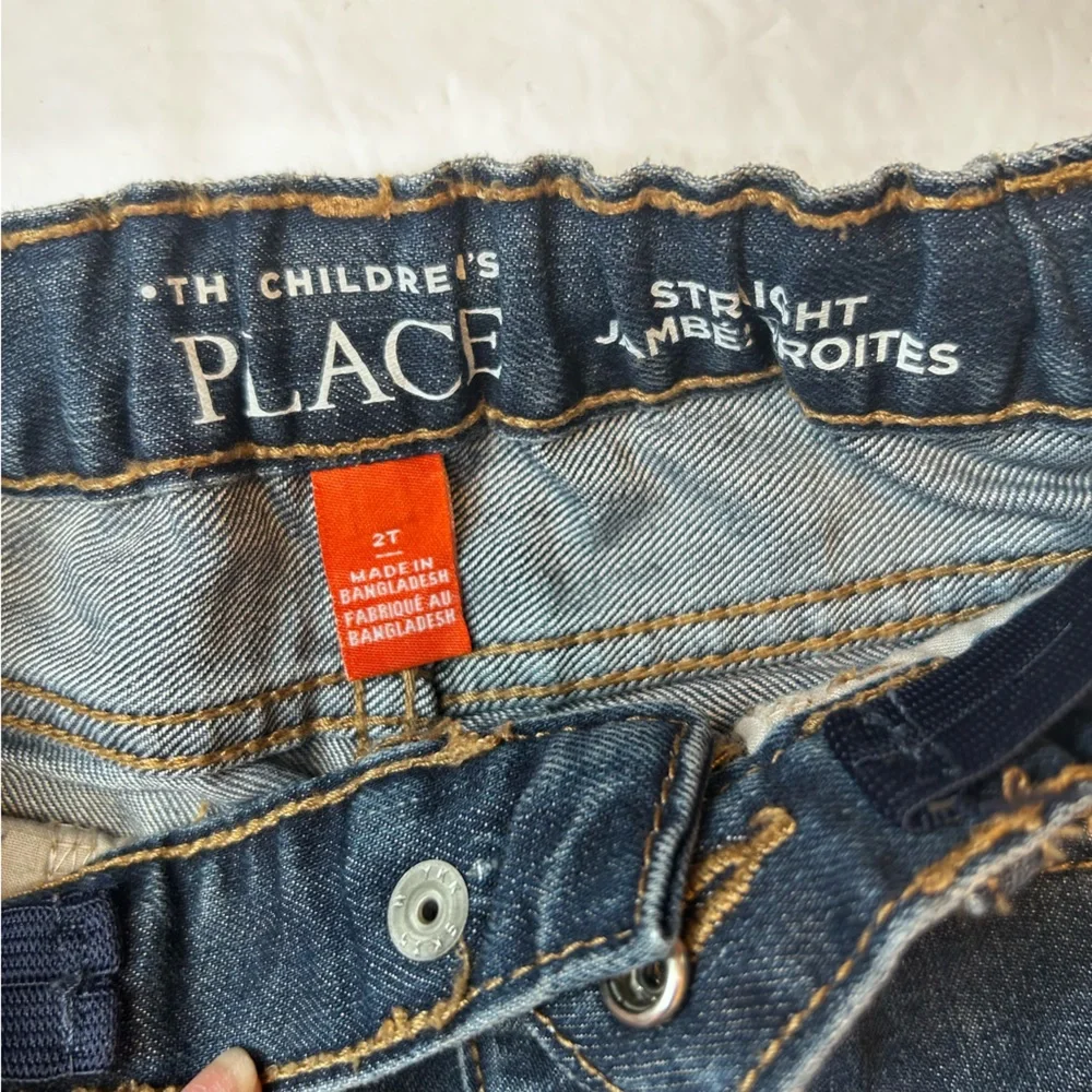 The Children's Place Dark Blue Straight Leg Toddler 2T Boys Kids Jeans